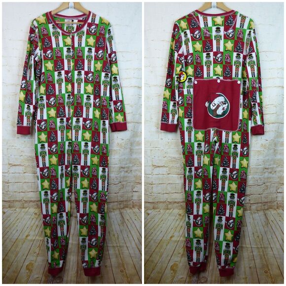 Buc-ee’s Christmas Jumpsuit Adult XL Thermal Nutcracker Pajama Holiday 2024 NWT - Picture 1 of 11